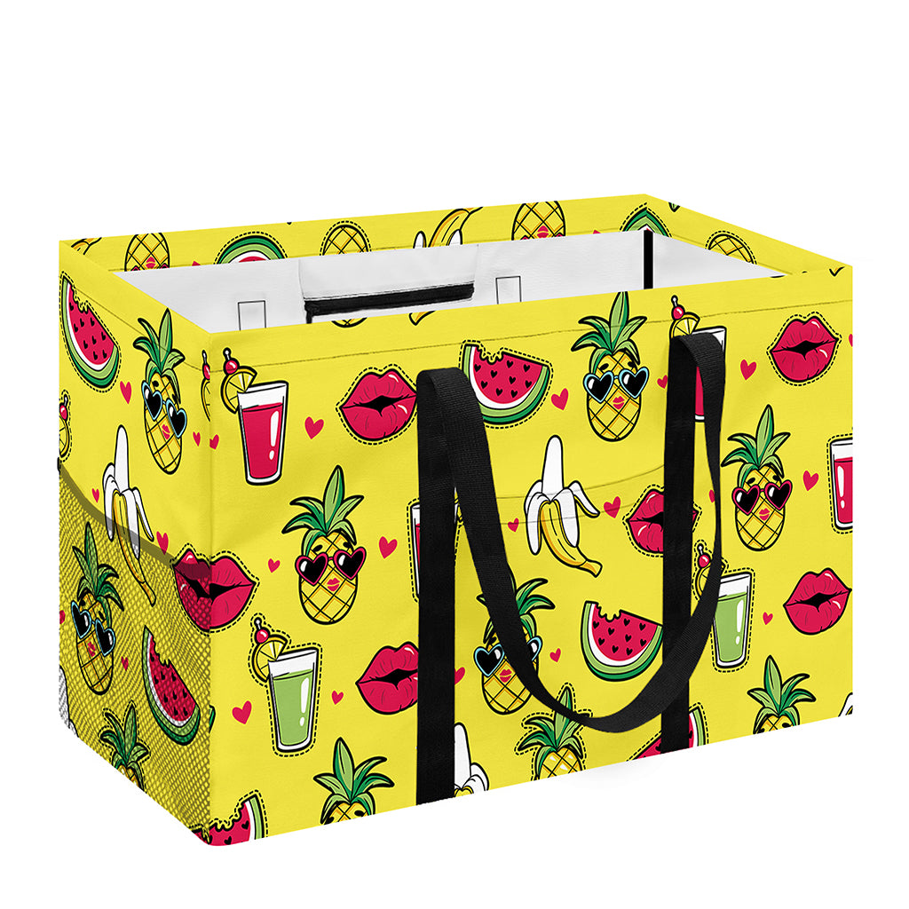Cartoon Tropical Pattern Print Utility Tote Bag