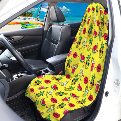 Cartoon Tropical Pattern Print Waterproof Car Seat Cover