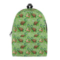 Cartoon Turtle Pattern Print School Backpack