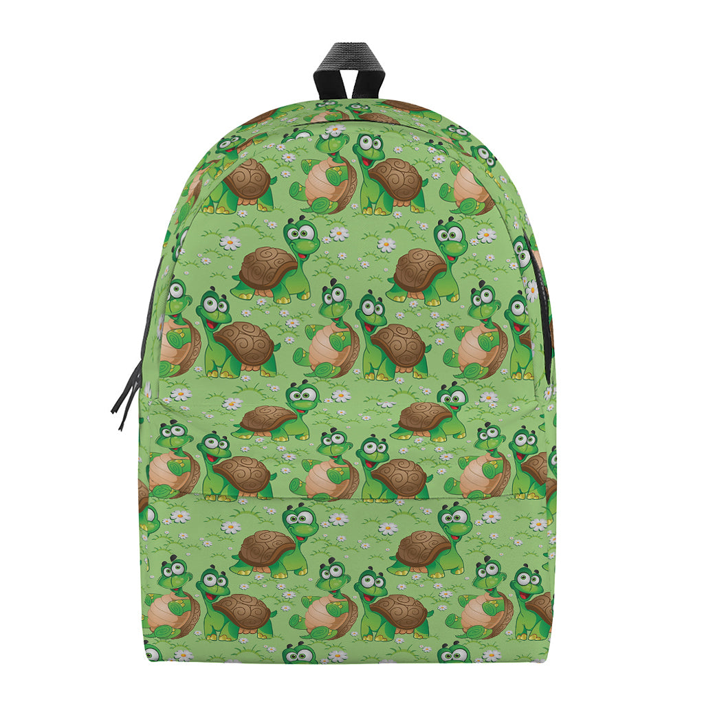 Cartoon Turtle Pattern Print Backpack