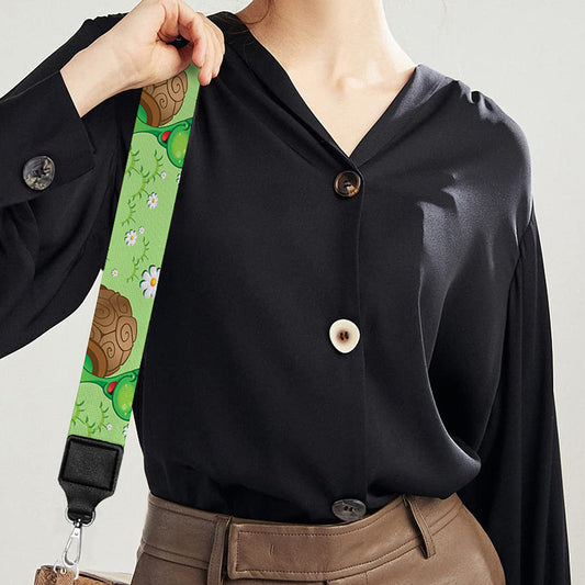 Cartoon Turtle Pattern Print Bag Strap