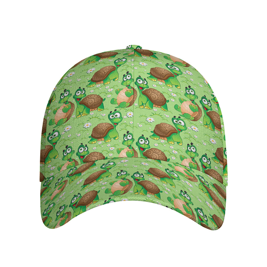 Cartoon Turtle Pattern Print Baseball Cap