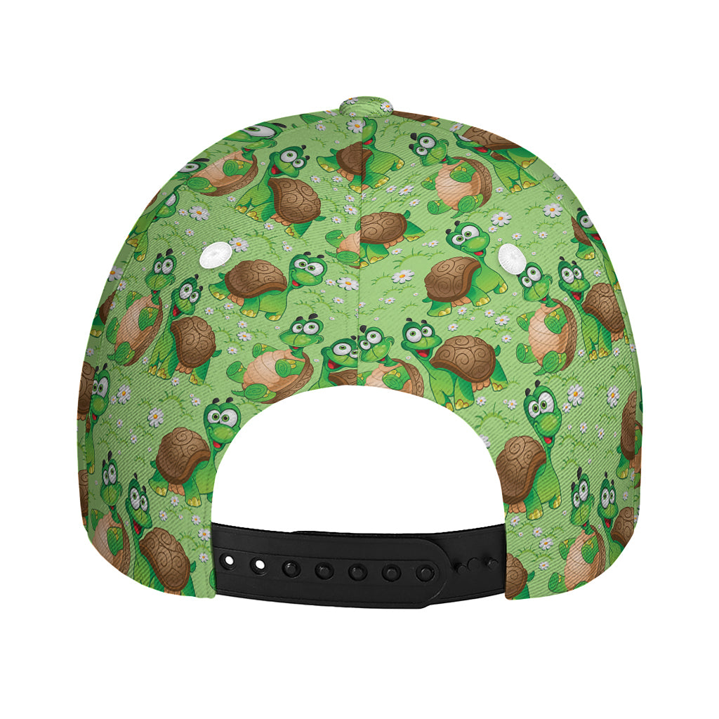 Cartoon Turtle Pattern Print Baseball Cap