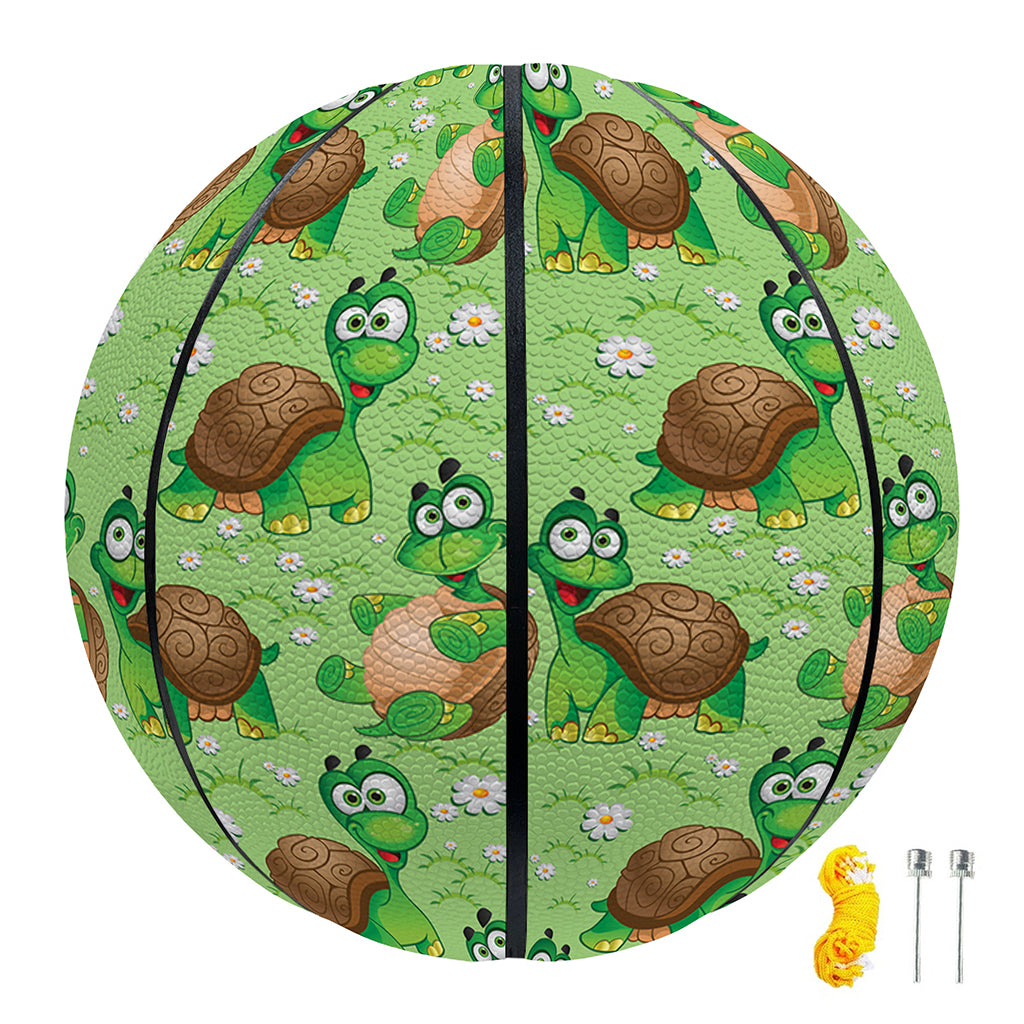 Cartoon Turtle Pattern Print Basketball