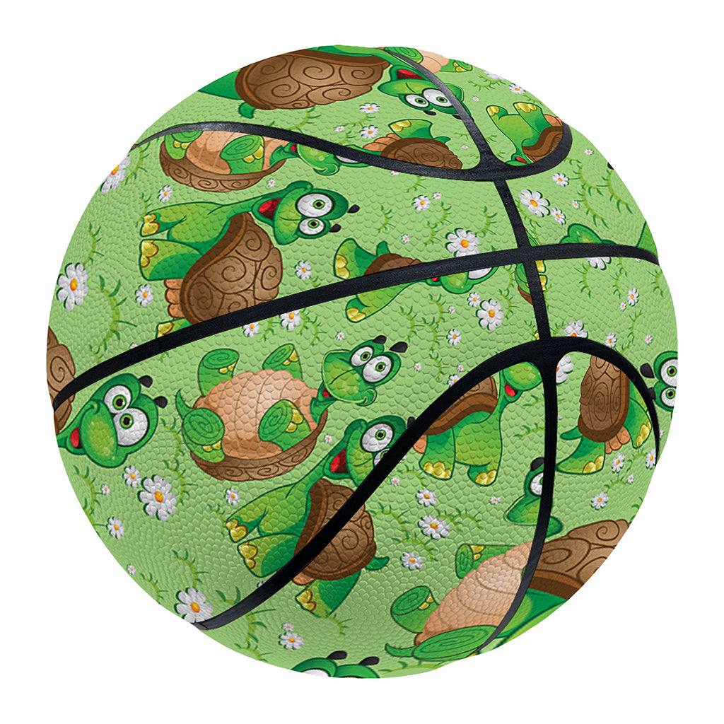 Cartoon Turtle Pattern Print Basketball
