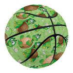 Cartoon Turtle Pattern Print Basketball