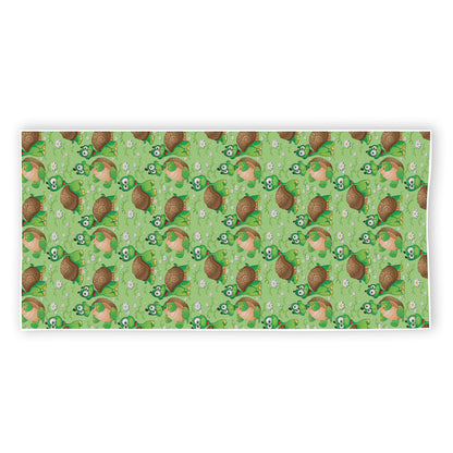 Cartoon Turtle Pattern Print Beach Towel
