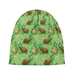 Cartoon Turtle Pattern Print Beanie