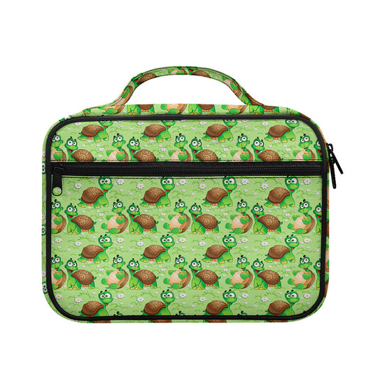 Cartoon Turtle Pattern Print Briefcase Bible Bag