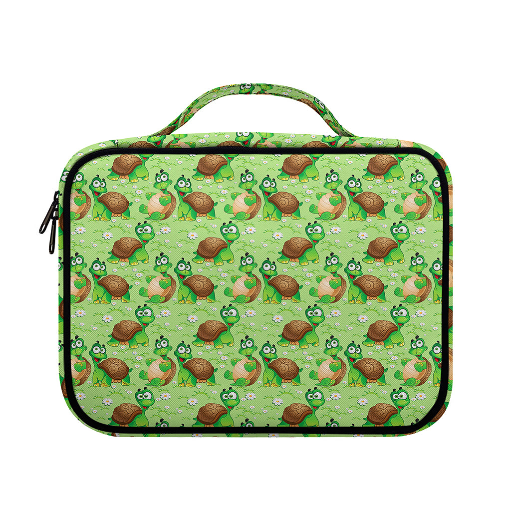 Cartoon Turtle Pattern Print Briefcase Bible Bag