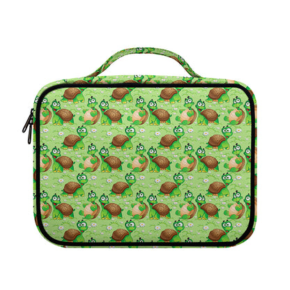 Cartoon Turtle Pattern Print Briefcase Bible Bag