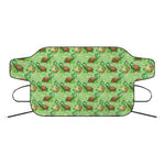 Cartoon Turtle Pattern Print Car Windshield Snow Cover