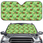 Cartoon Turtle Pattern Print Car Windshield Sun Shade