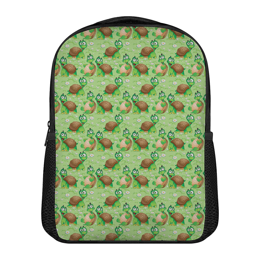 Cartoon Turtle Pattern Print Casual Backpack
