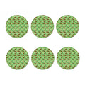 Cartoon Turtle Pattern Print Coaster Set