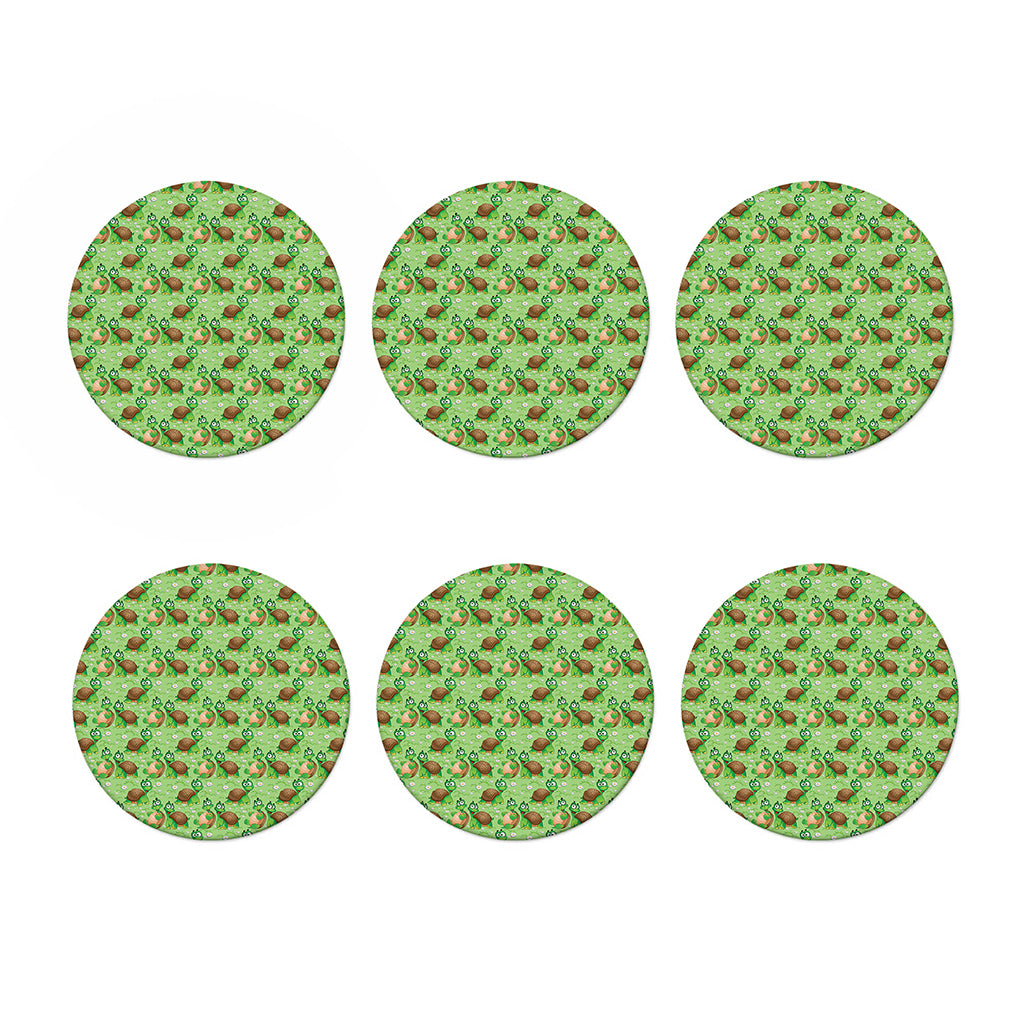 Cartoon Turtle Pattern Print Coaster Set