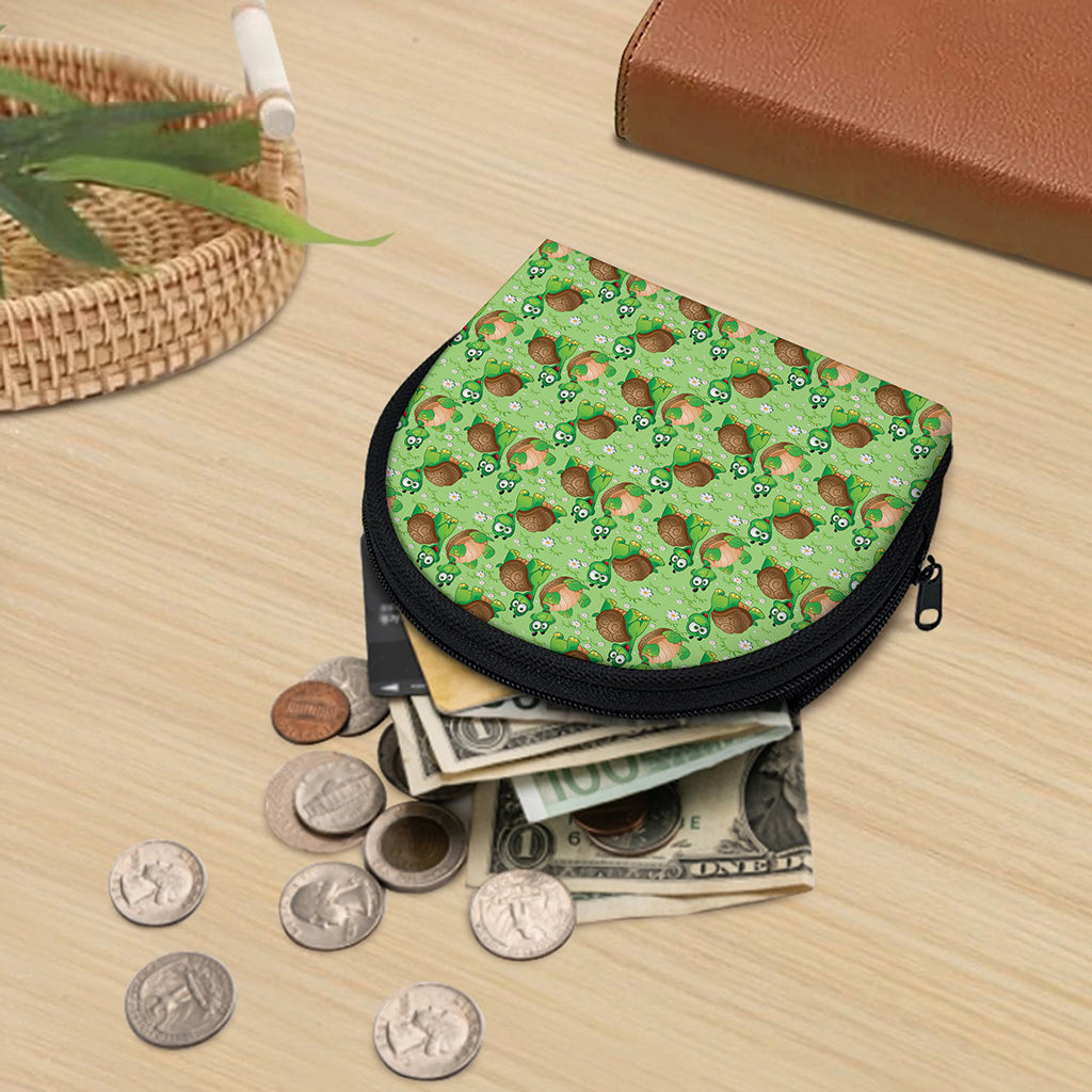 Cartoon Turtle Pattern Print Coin Purse