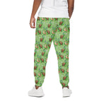 Cartoon Turtle Pattern Print Cotton Pants