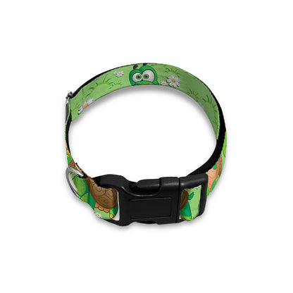 Cartoon Turtle Pattern Print Dog Collar