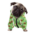 Cartoon Turtle Pattern Print Dog Zip Up Hoodie