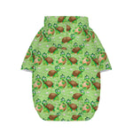 Cartoon Turtle Pattern Print Dog Zip Up Hoodie