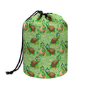 Cartoon Turtle Pattern Print Drawstring Makeup Bag