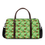 Cartoon Turtle Pattern Print Duffle Bag
