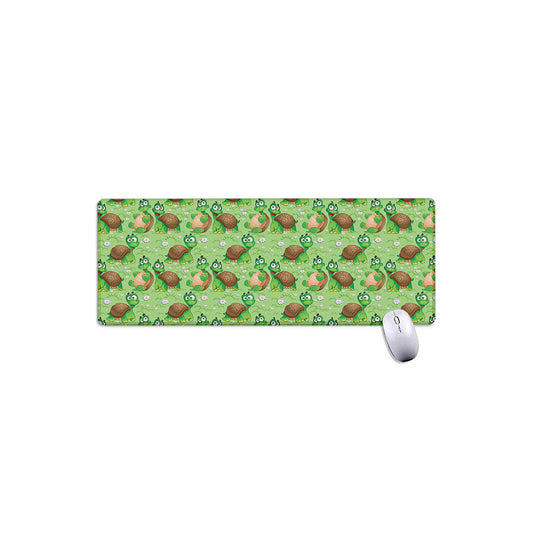 Cartoon Turtle Pattern Print Extended Mouse Pad