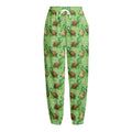 Cartoon Turtle Pattern Print Fleece Lined Knit Pants