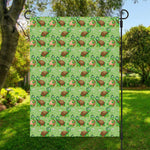 Cartoon Turtle Pattern Print Garden Flag