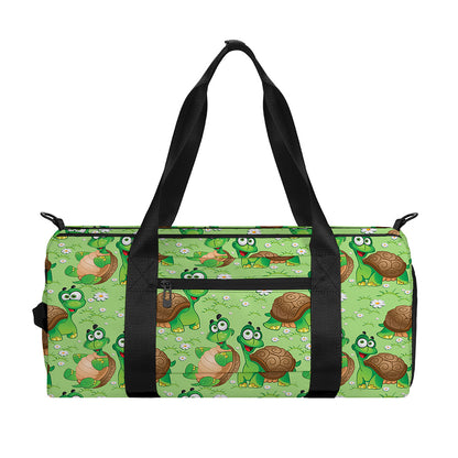 Cartoon Turtle Pattern Print Gym Bag