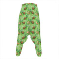 Cartoon Turtle Pattern Print Hammer Pants