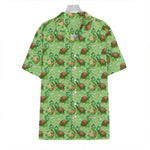 Cartoon Turtle Pattern Print Hawaiian Shirt