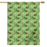 Cartoon Turtle Pattern Print House Flag