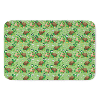 Cartoon Turtle Pattern Print Indoor Door Mat