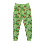 Cartoon Turtle Pattern Print Jogger Pants