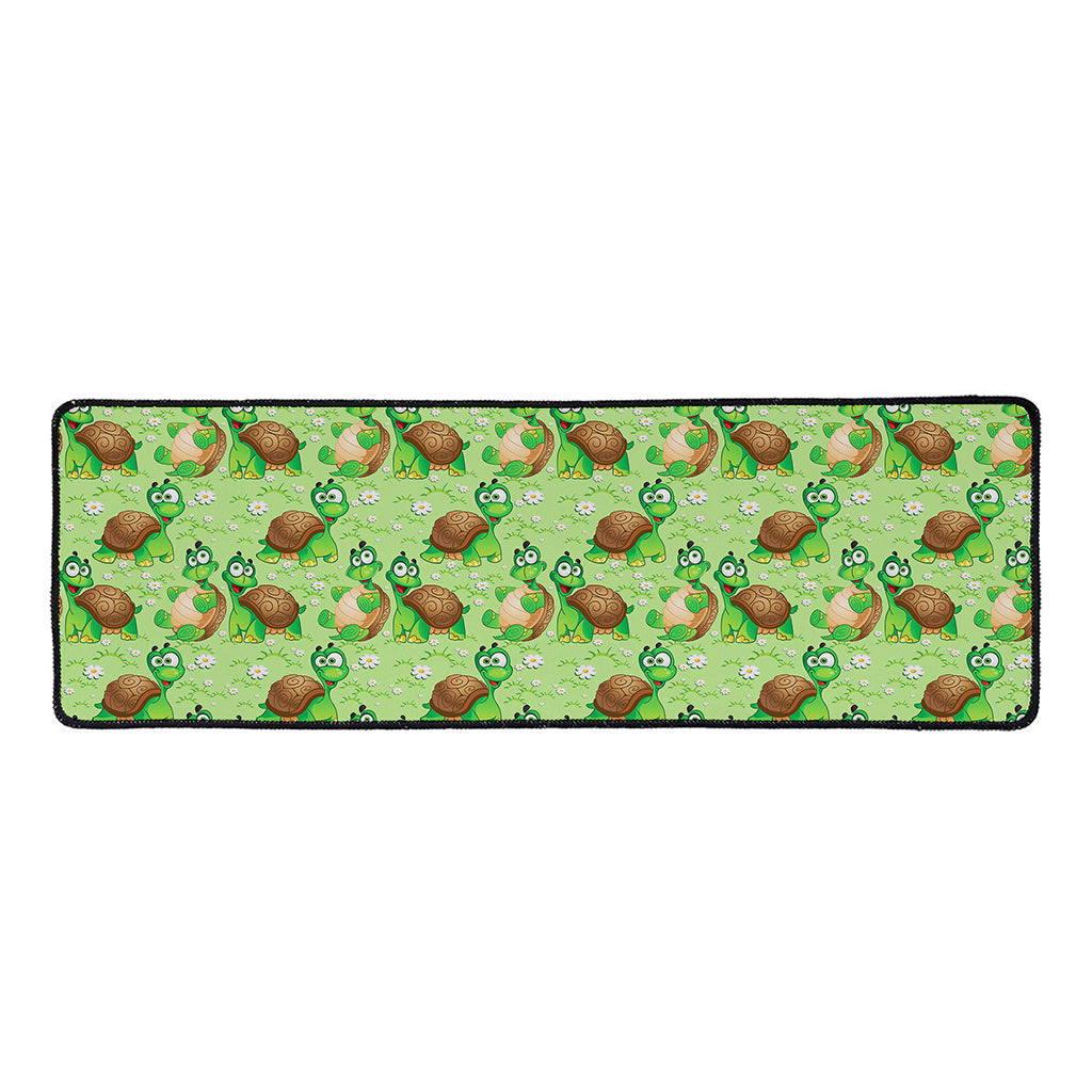Cartoon Turtle Pattern Print Long Kitchen Mat