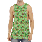 Cartoon Turtle Pattern Print Men's Muscle Tank Top