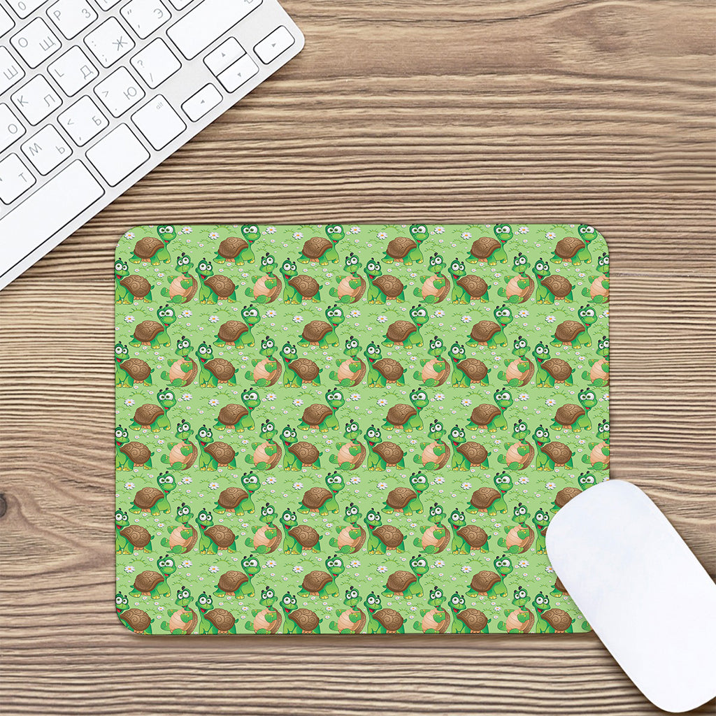 Cartoon Turtle Pattern Print Mouse Pad
