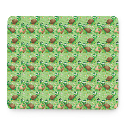 Cartoon Turtle Pattern Print Mouse Pad