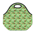 Cartoon Turtle Pattern Print Neoprene Lunch Bag