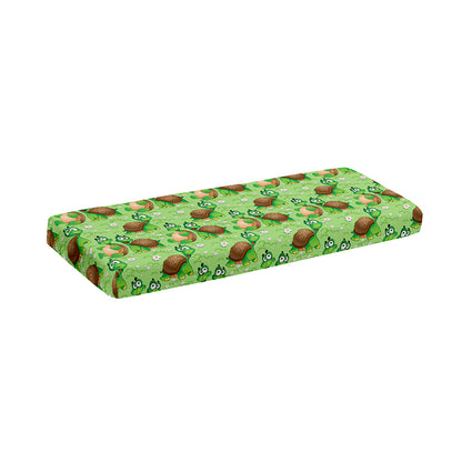 Cartoon Turtle Pattern Print Piano Keyboard Cover