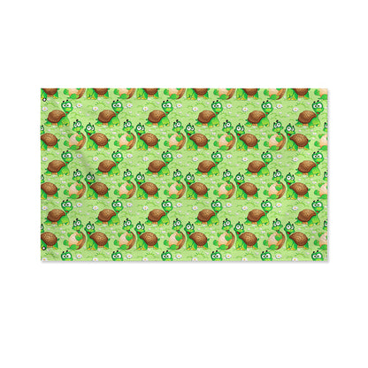 Cartoon Turtle Pattern Print Polyester Flag