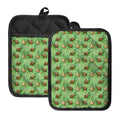 Cartoon Turtle Pattern Print Pot Holders With Pocket