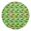 Cartoon Turtle Pattern Print Round Blanket