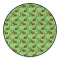 Cartoon Turtle Pattern Print Round Floor Mat