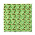Cartoon Turtle Pattern Print Silk Bandana