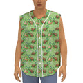 Cartoon Turtle Pattern Print Sleeveless Baseball Jersey