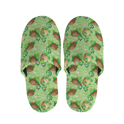 Cartoon Turtle Pattern Print Slippers