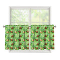 Cartoon Turtle Pattern Print Tier Curtains